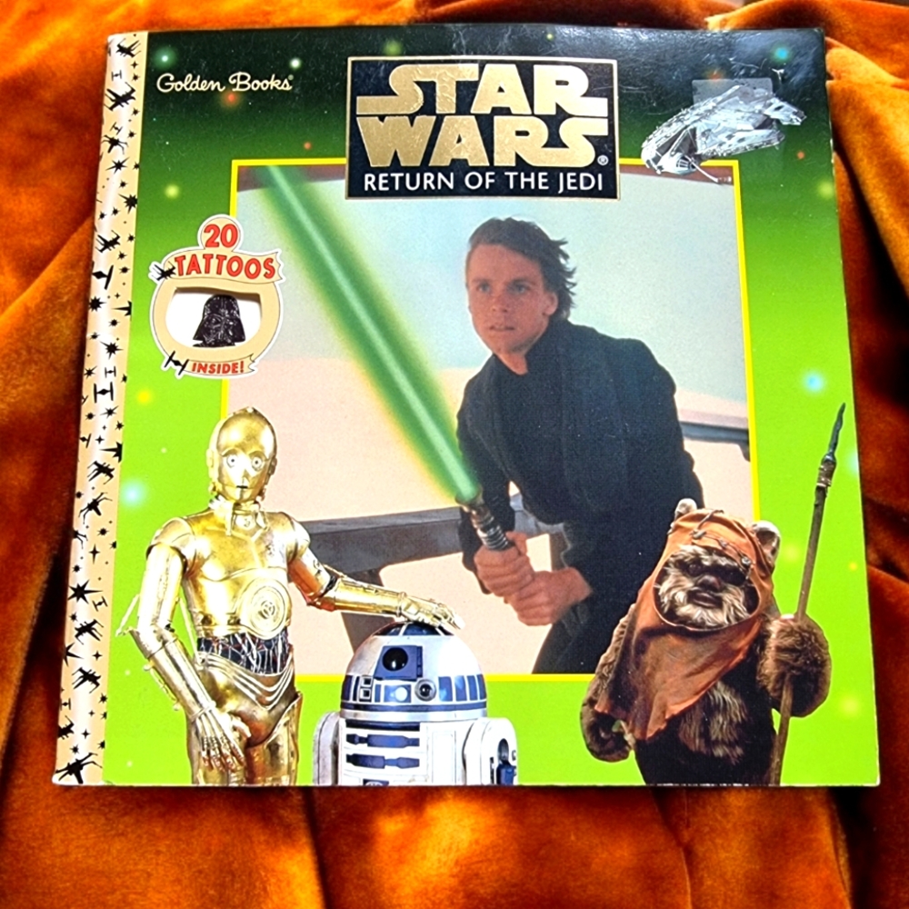 🌟3/$40 Sale!Mix & Match🌟Golden Books Star Wars Return Of The Jedi Tattoo Book